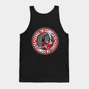 Gaming Level 18 Complete Birthday Gift 18th BDay Tank Top